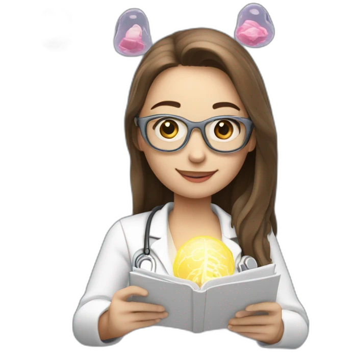 Biomedical-Engineer-studying-hologram-3d-model-of-breast emoji