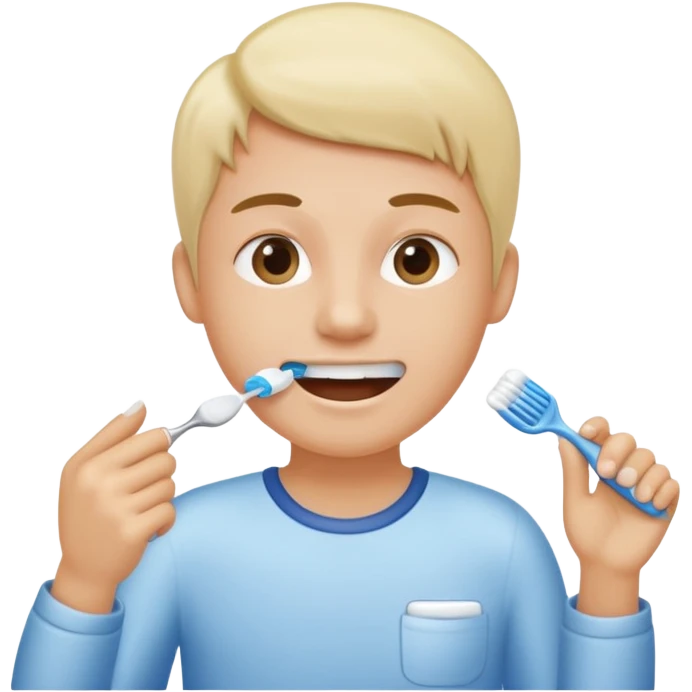Brushing your teeth emoji