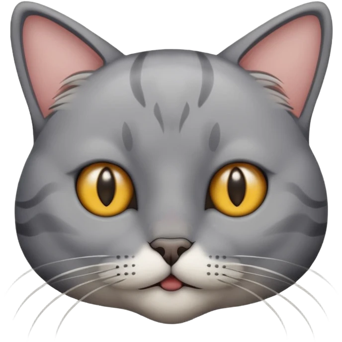 細い顔の猫 emoji
