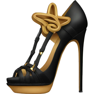 saint laurent high heels emoji