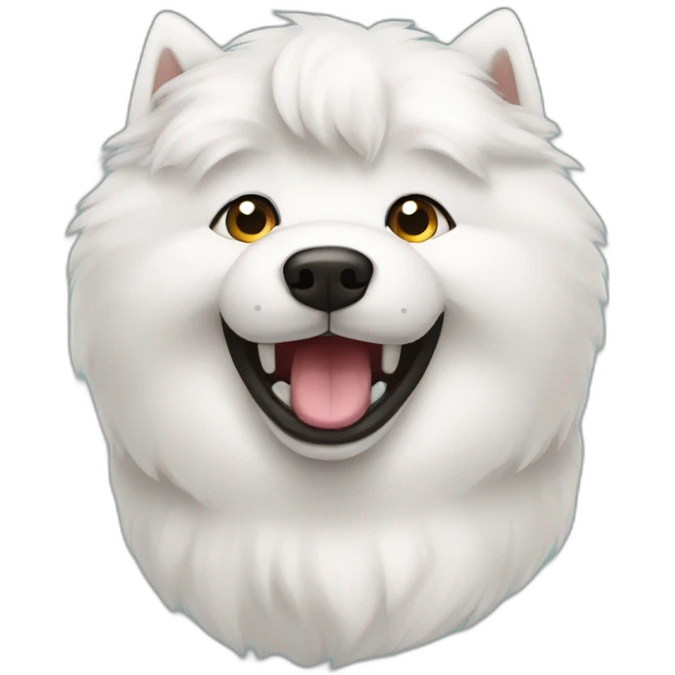 samoyed derp emoji