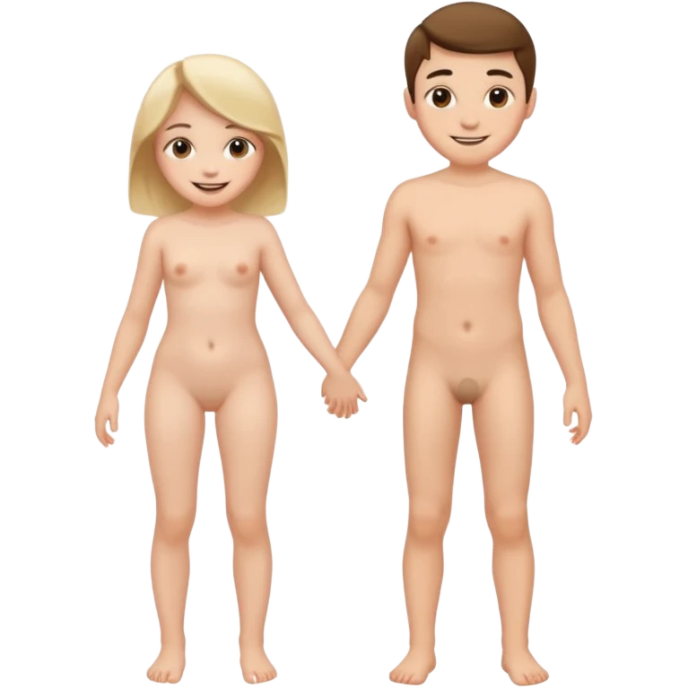 Kız erkek çırılçıplak boydan emoji