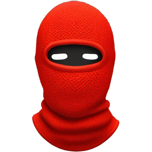 Red balaclava  emoji