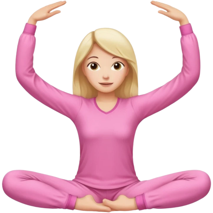 {
      "type": "human",
      "look": "pink pyjama lady, long sleeves, stretching arms",
    } emoji