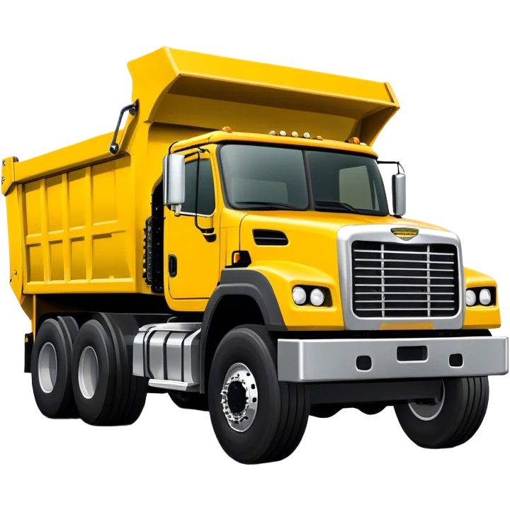 Dump Truck - Freightliner 114SD (Model Year: 2022) (Iconic colour: Yellow with black and silver) emoji