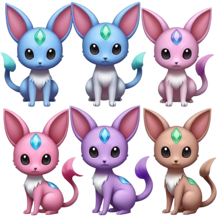 Espeon-Meloetta-Mew-Minccino-Delcatty-Pachirisu-fusion emoji