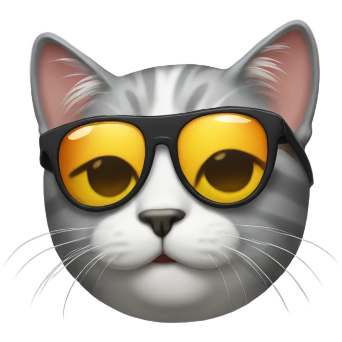 Cat with sunglasses emoji