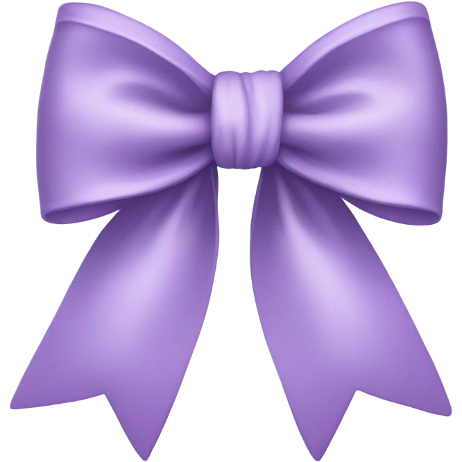 Thin lilac bow emoji