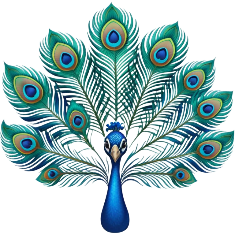 Peacock feathers emoji