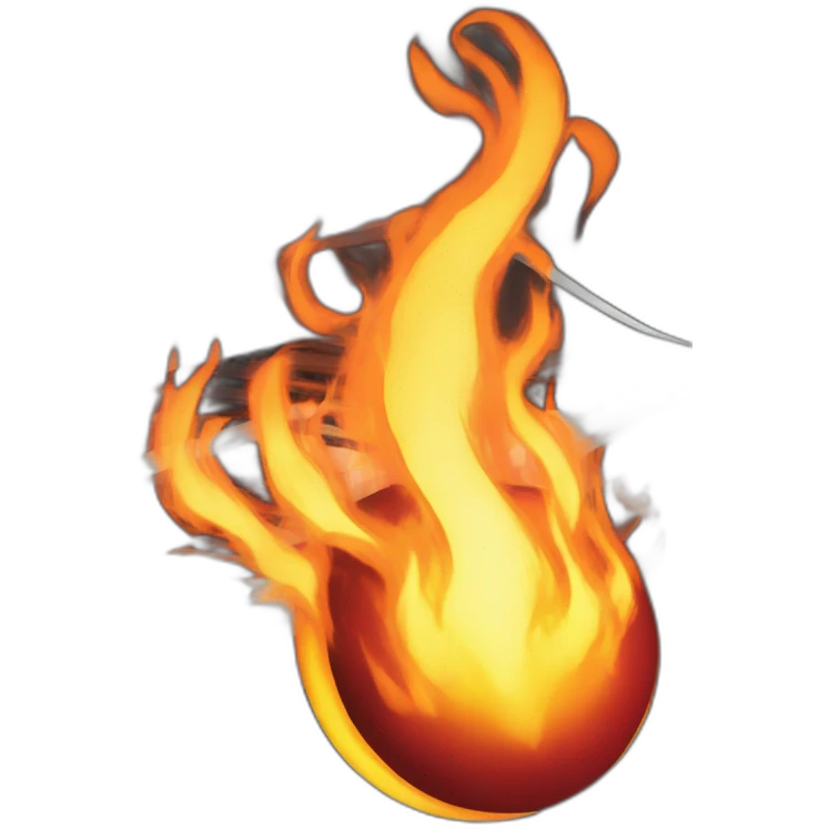 synth on fire emoji