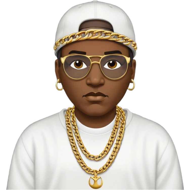 Kool Moe Dee, Rapper (b.1962) with dark brown hair emoji