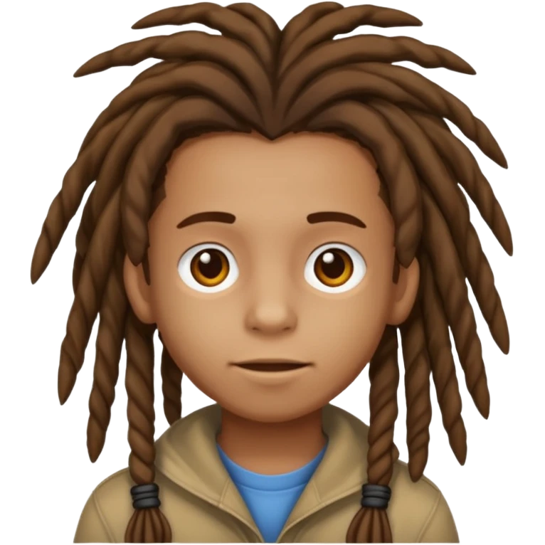 Dreads head kid emoji