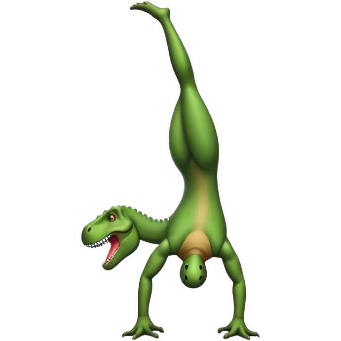 Trex doing a handstand  emoji