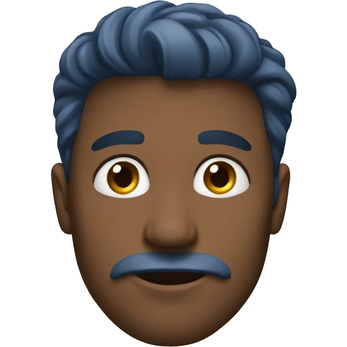 hombre pelo azul emoji