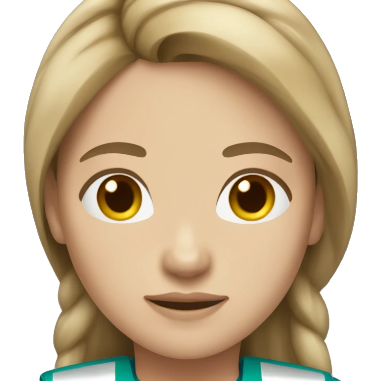 Woman paramedic long brown hair fair skin tone emoji