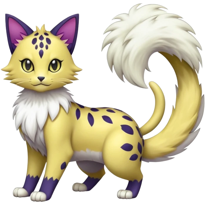 Liepard-Delcatty-Pokémon-Fakémon-hybrid-creature (full body) emoji
