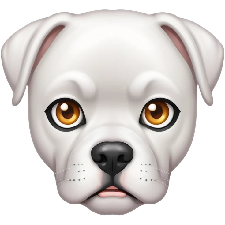 white boxer with heterochromia emoji