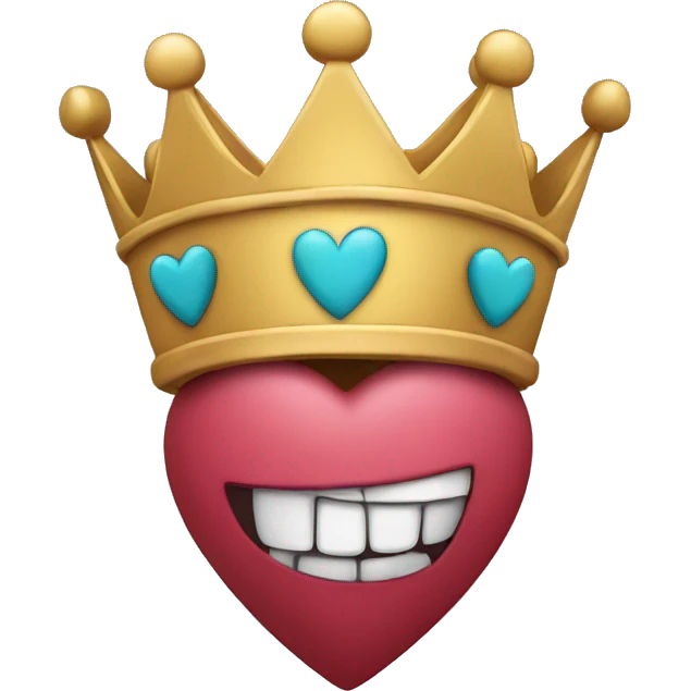 Heart with a crown emoji