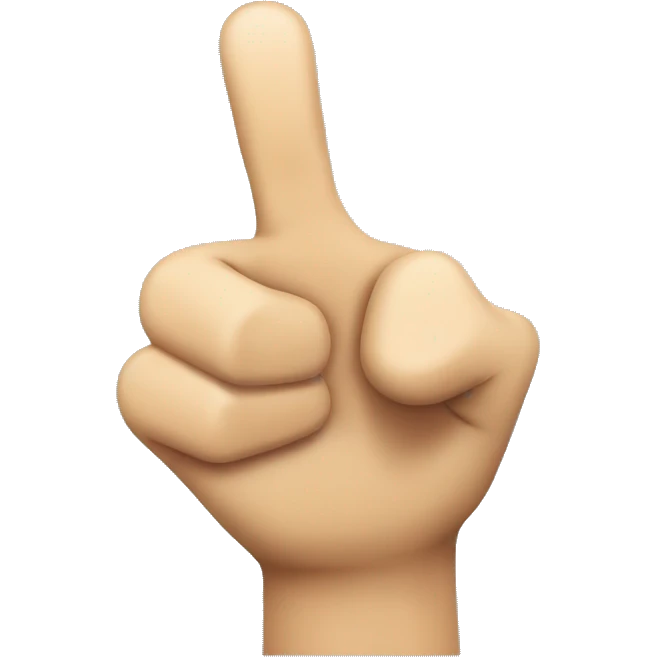 Hand with Thumb up and middle finger  extended emoji emoji