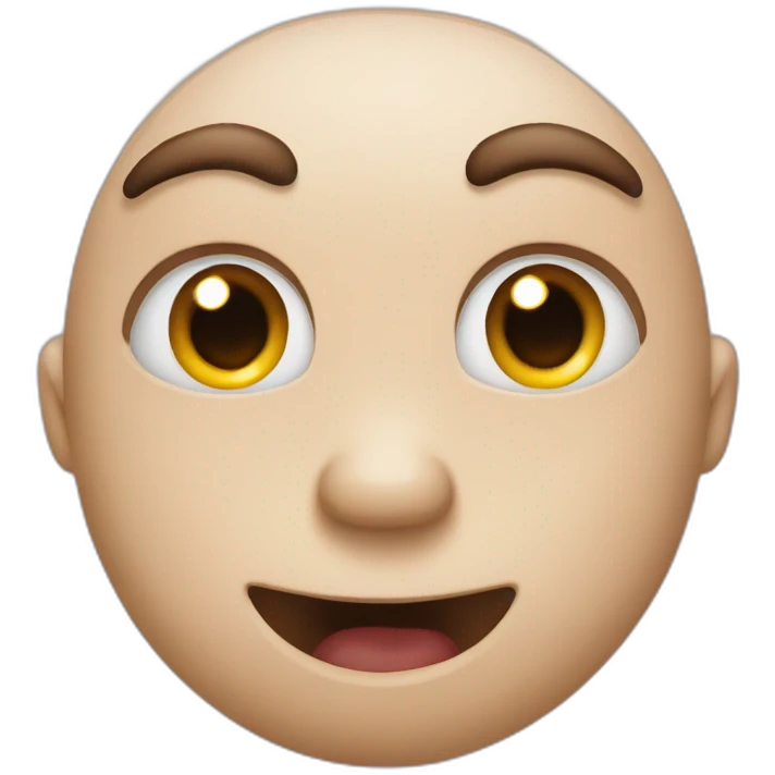 heart eyes round face open mouth emoji
