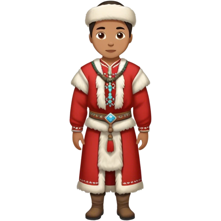 full scale standing  greenland citizen traditional outfit  emoji