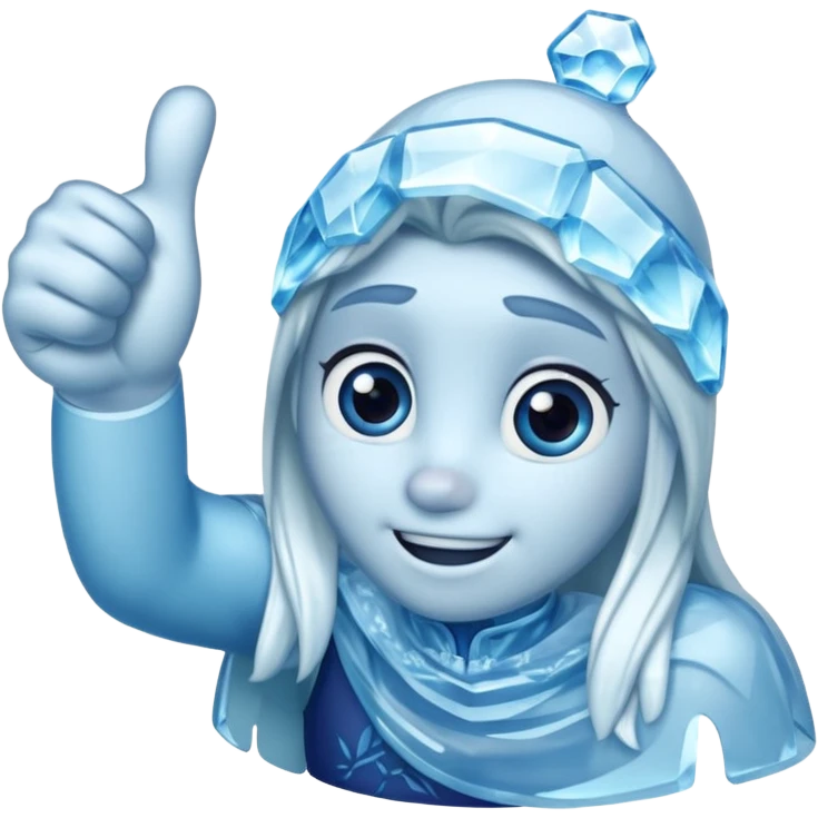 freezing thumbs up emoji