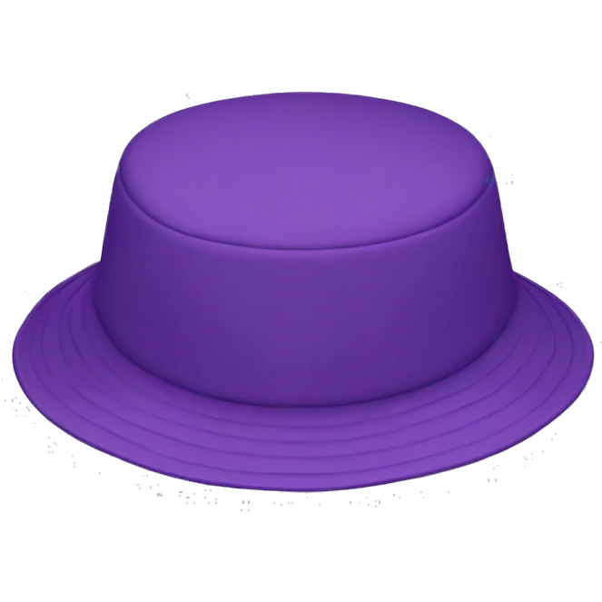 purple bucket hat emoji