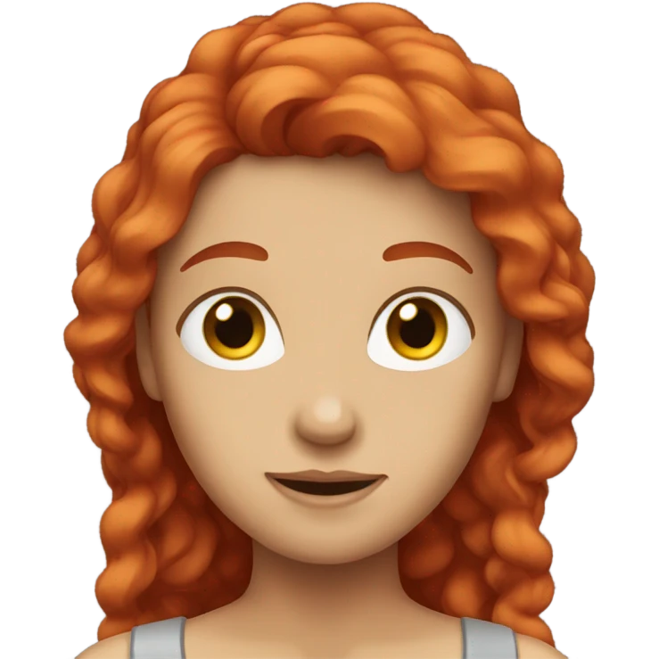 Red hair  emoji