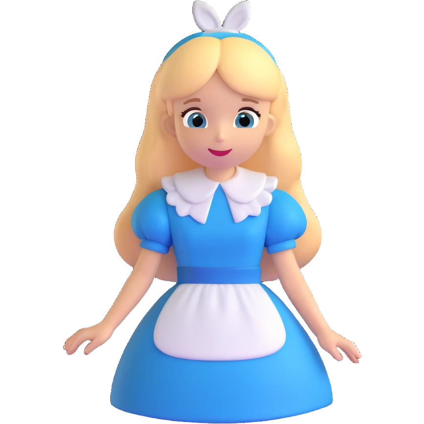 Alice from Alice in Wonderland emoji
