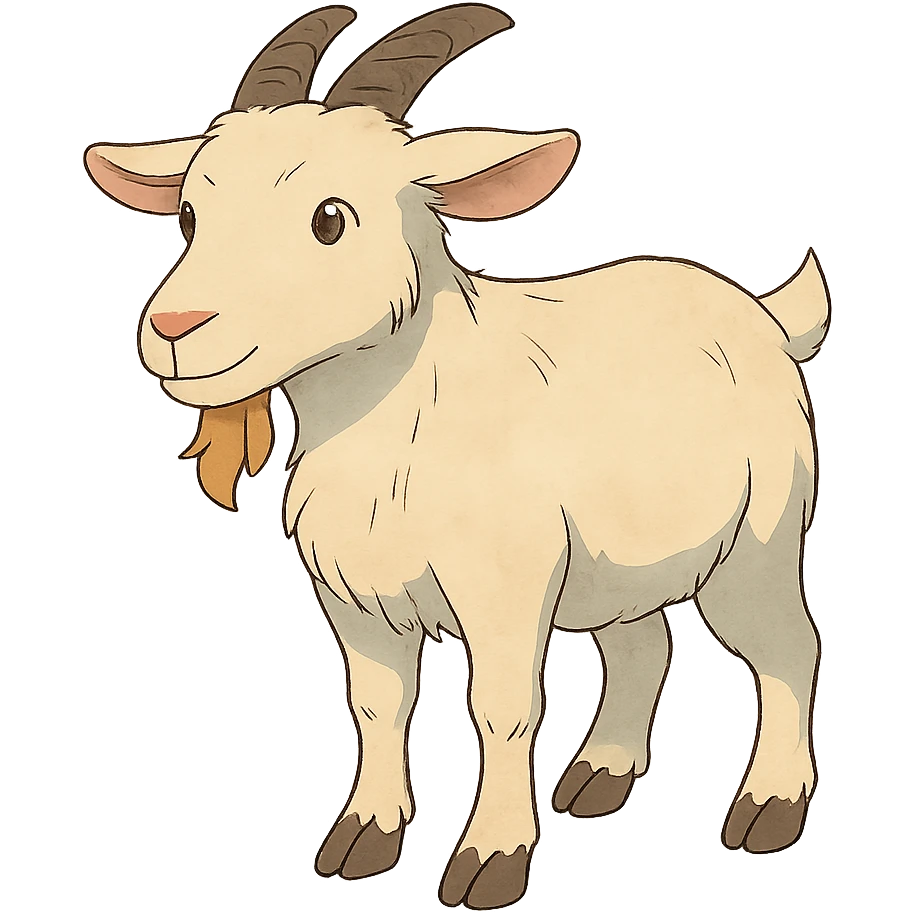 ghibli style goat emoji