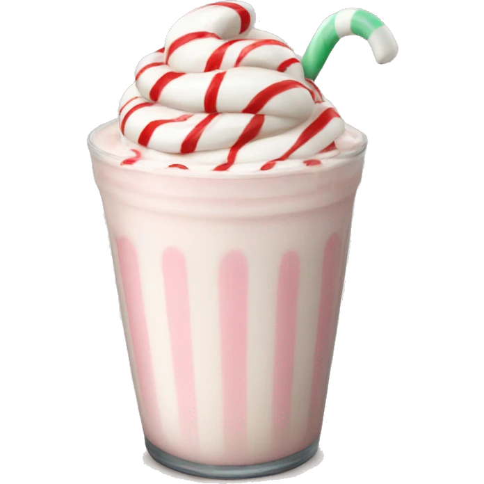 peppermint milkshake emoji
