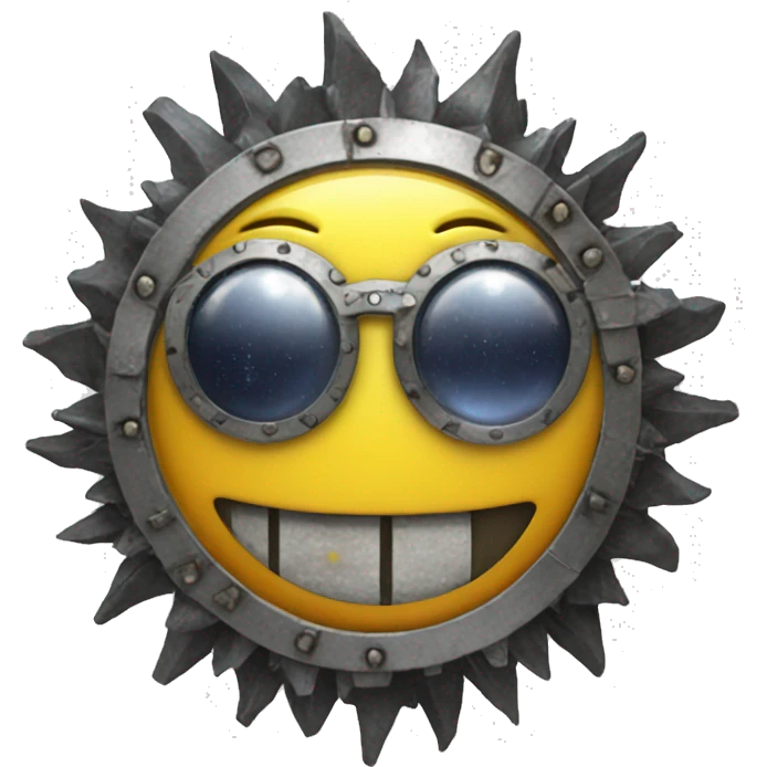 solar punk smiley face emoji