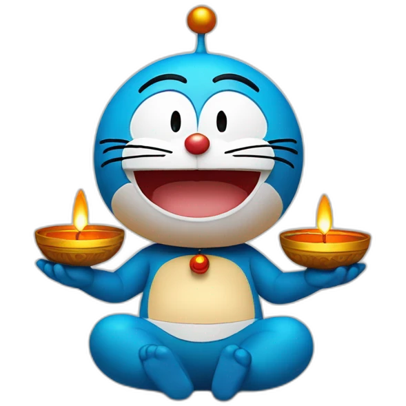Doraemon diwali emoji emoji