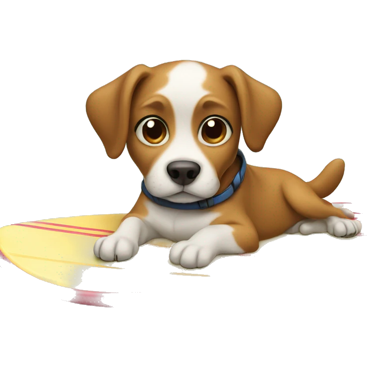 dog on a surfboard emoji