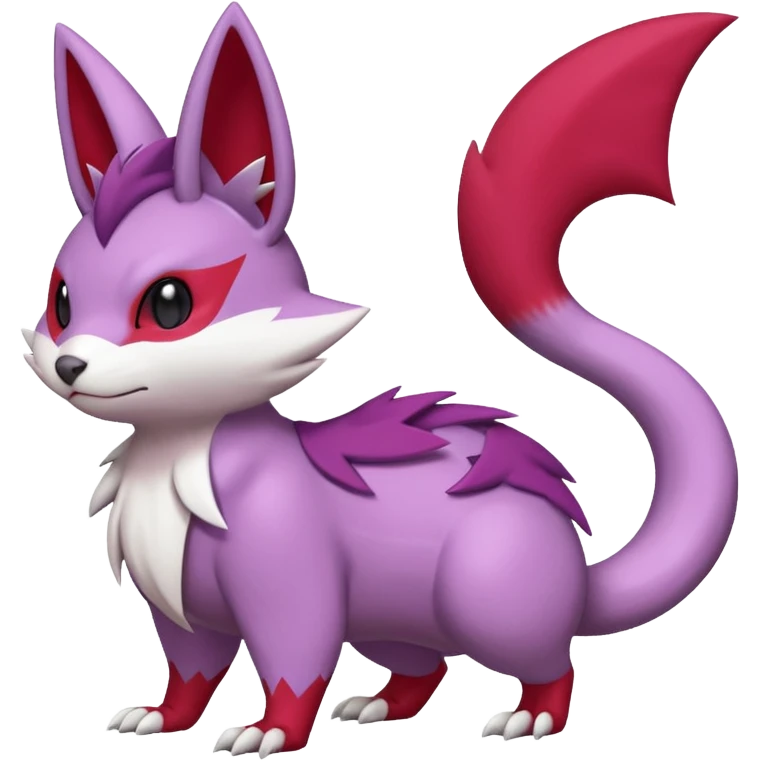 Zangoose-Rattata-Skitty-Noibat-Purrloin-Fakemon-hybrid-creature (full body) emoji