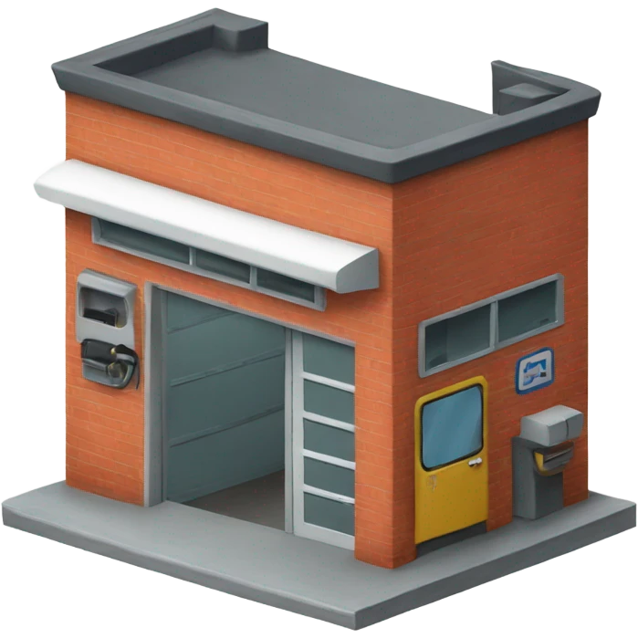 auto repair station front view emoji