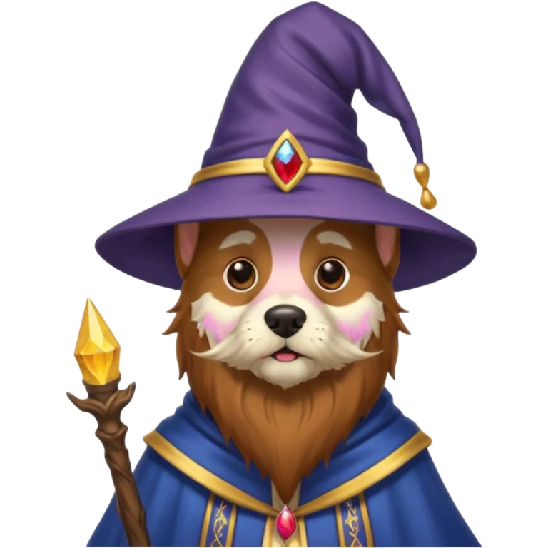 Dog wizard emoji