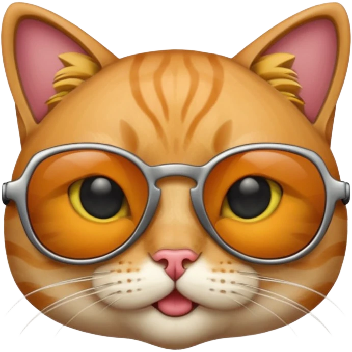 Cat wearing sunglasses emoji