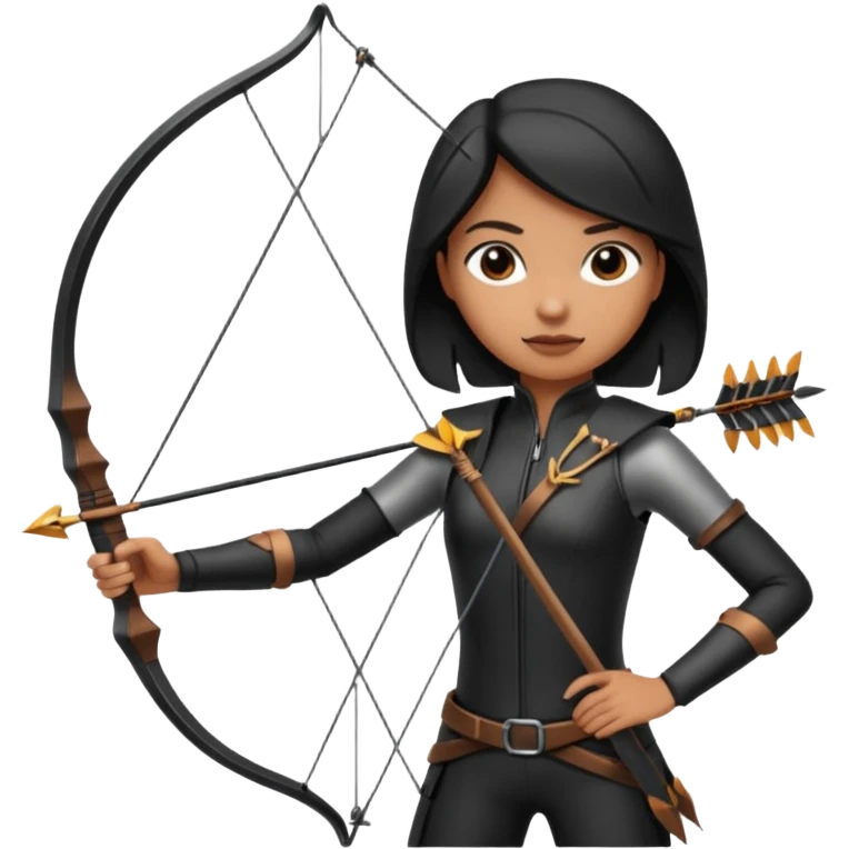 The classic hunter image with bow and arrow emoji