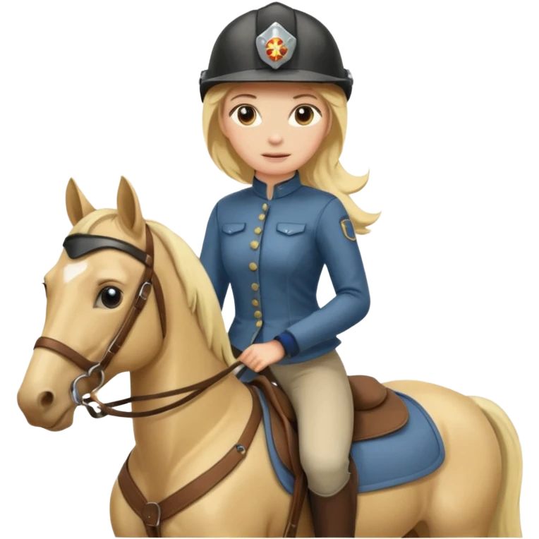 Horse rider woman emoji