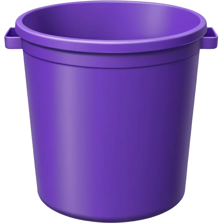 round purple bin empty emoji