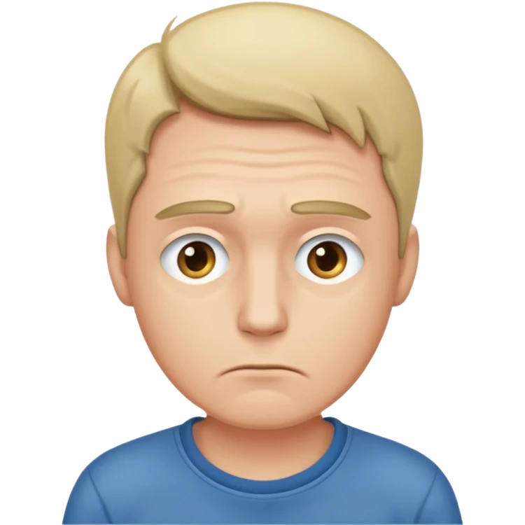 man showing empty pockets emoji