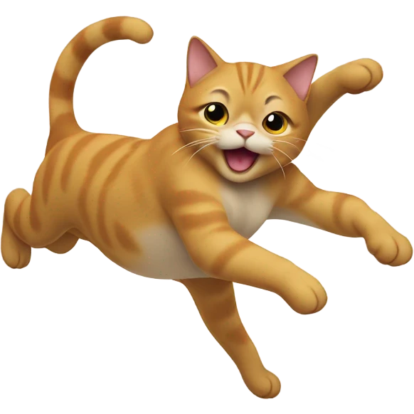 Cat backflipping emoji