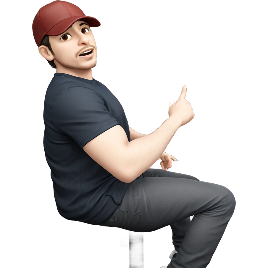 casual male portrait indoors emoji