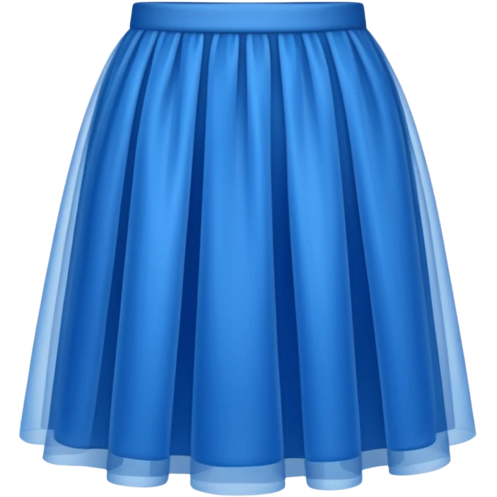 blue tulle skirt emoji