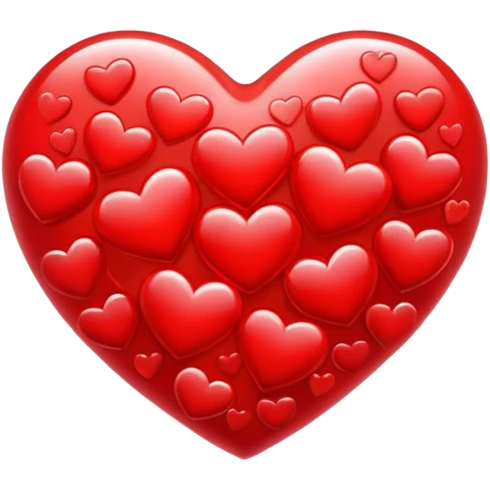Heart with many hearts inside emoji
