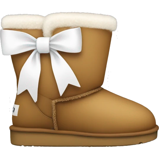 Uggs with white bows emoji