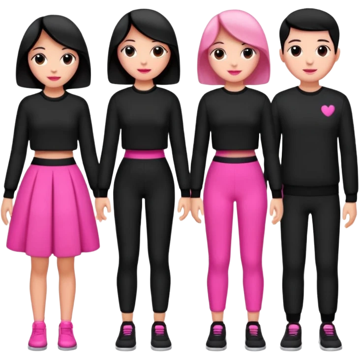 Black pink emoji