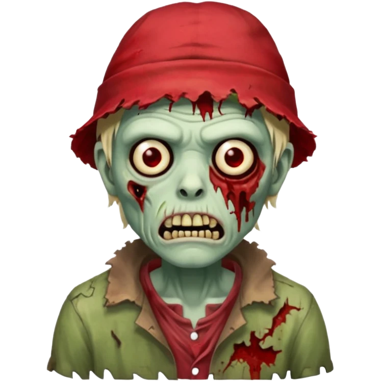 zombie in red hats emoji
