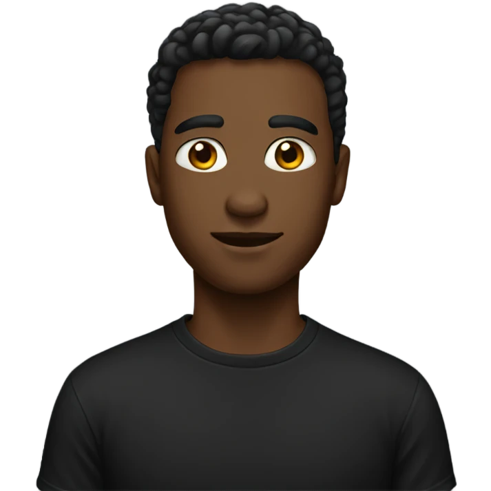 black t shirt emoji